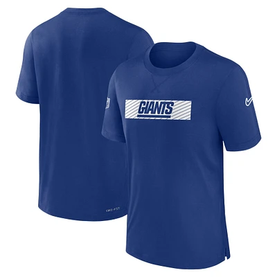 Men's Nike Royal New York Giants Sideline Player Performance T-Shirt