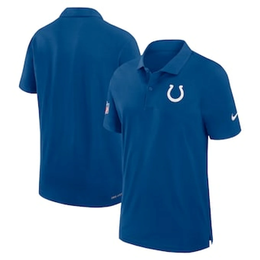 Men's Nike Royal Indianapolis Colts 2024/25 Sideline Performance Polo