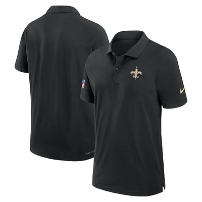 Men's Nike Black New Orleans Saints 2024 Sideline Performance Polo