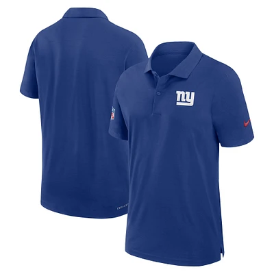 Men's Nike Royal New York Giants 2024 Sideline Performance Polo