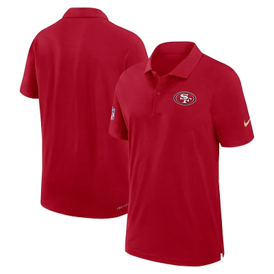 Men's Nike Scarlet San Francisco 49ers 2024 Sideline Performance Polo