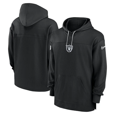 Men's Nike Black Las Vegas Raiders Sideline Jersey Performance Pullover Hoodie