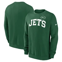 Men's Nike Green New York Jets Club Pullover Sweatshirt