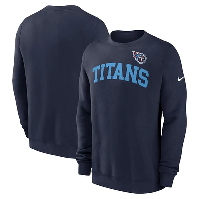 Men's Nike Navy Tennessee Titans Club Pullover Sweatshirt