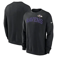 Men's Nike Black Baltimore Ravens Club Pullover Sweatshirt