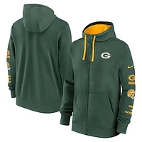 Men's Nike Green Bay Packers Club Full-Zip Hoodie Jacket