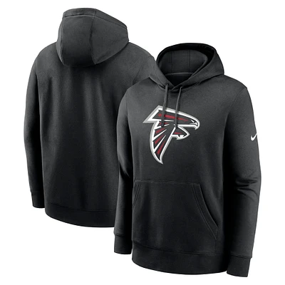 Men's Nike Black Atlanta Falcons Club Logo Pullover Hoodie