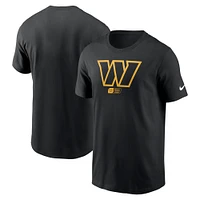 Men's Nike Black Washington Commanders Faded Essential T-Shirt