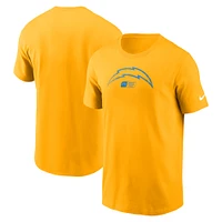 Men's Nike Gold Los Angeles Chargers Faded Essential T-Shirt