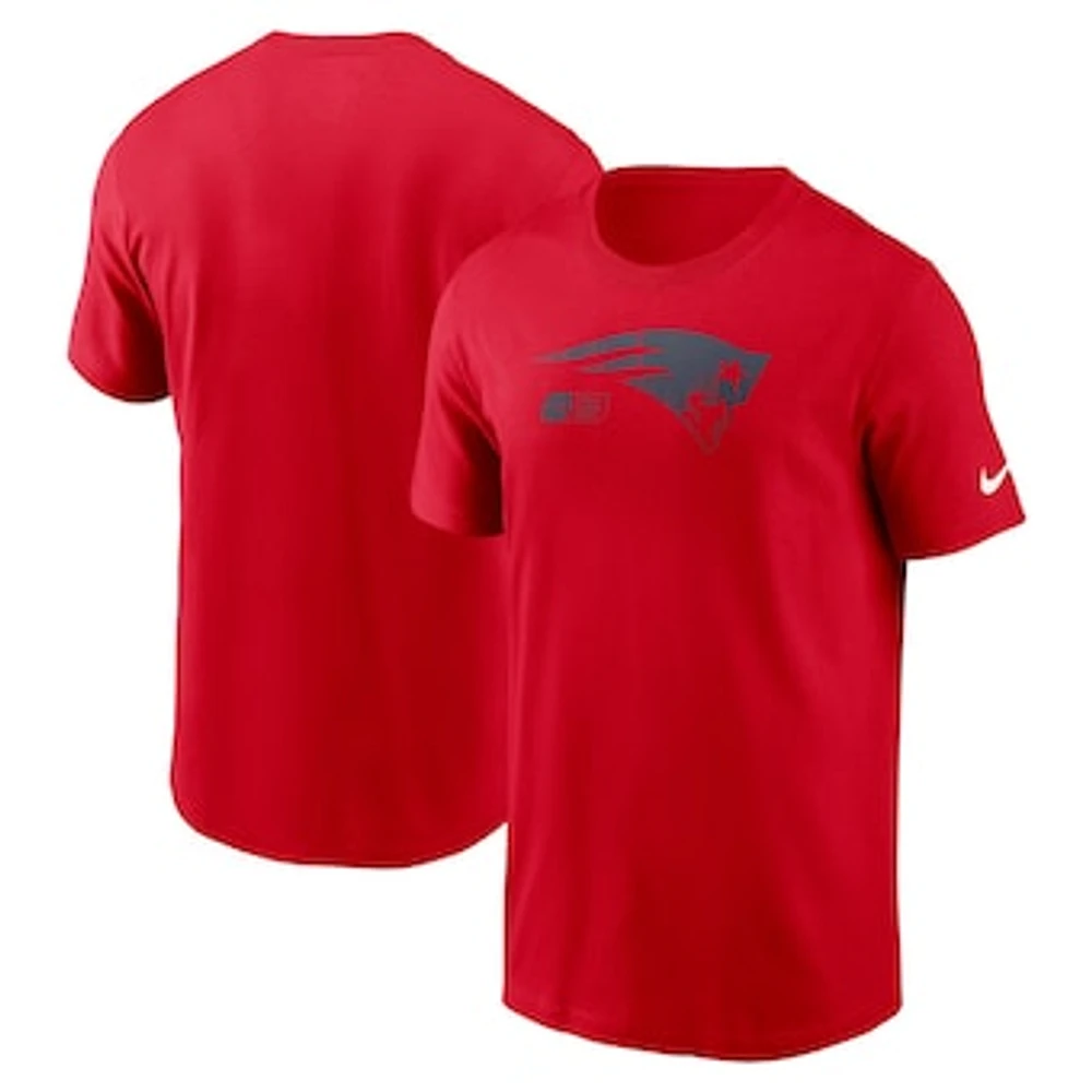 Men's Nike Red New England Patriots Faded Essential T-Shirt