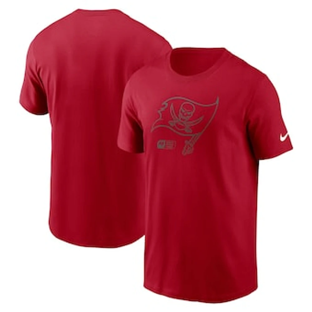 Men's Nike Red Tampa Bay Buccaneers Faded Essential T-Shirt