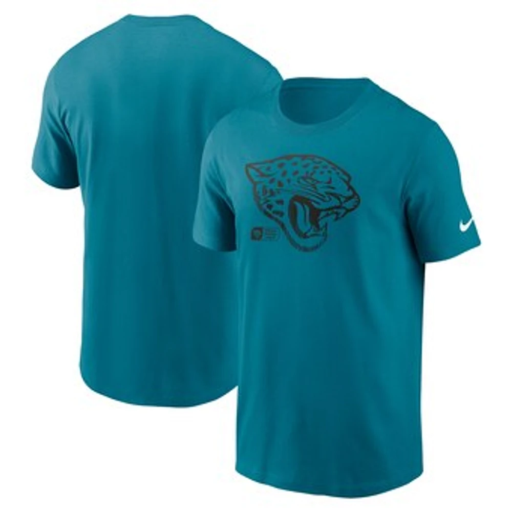 Men's Nike Teal Jacksonville Jaguars Faded Essential T-Shirt