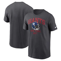 Men's Nike Anthracite New York Giants Helmet Essential T-Shirt