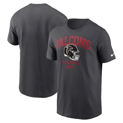 Men's Nike Anthracite Atlanta Falcons Helmet Essential T-Shirt