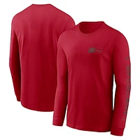 Men's Nike Red Tampa Bay Buccaneers All Out Long Sleeve T-Shirt