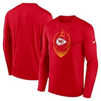 Men's Nike Red Kansas City Chiefs Legend Icon Long Sleeve T-Shirt