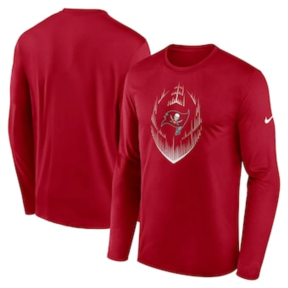 Men's Nike Red Tampa Bay Buccaneers Legend Icon Long Sleeve T-Shirt