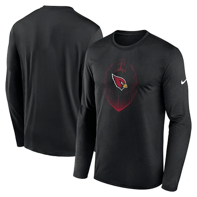 Men's Nike Black Arizona Cardinals Legend Icon Long Sleeve T-Shirt