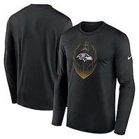 Men's Nike Baltimore Ravens Legend Icon Long Sleeve T-Shirt