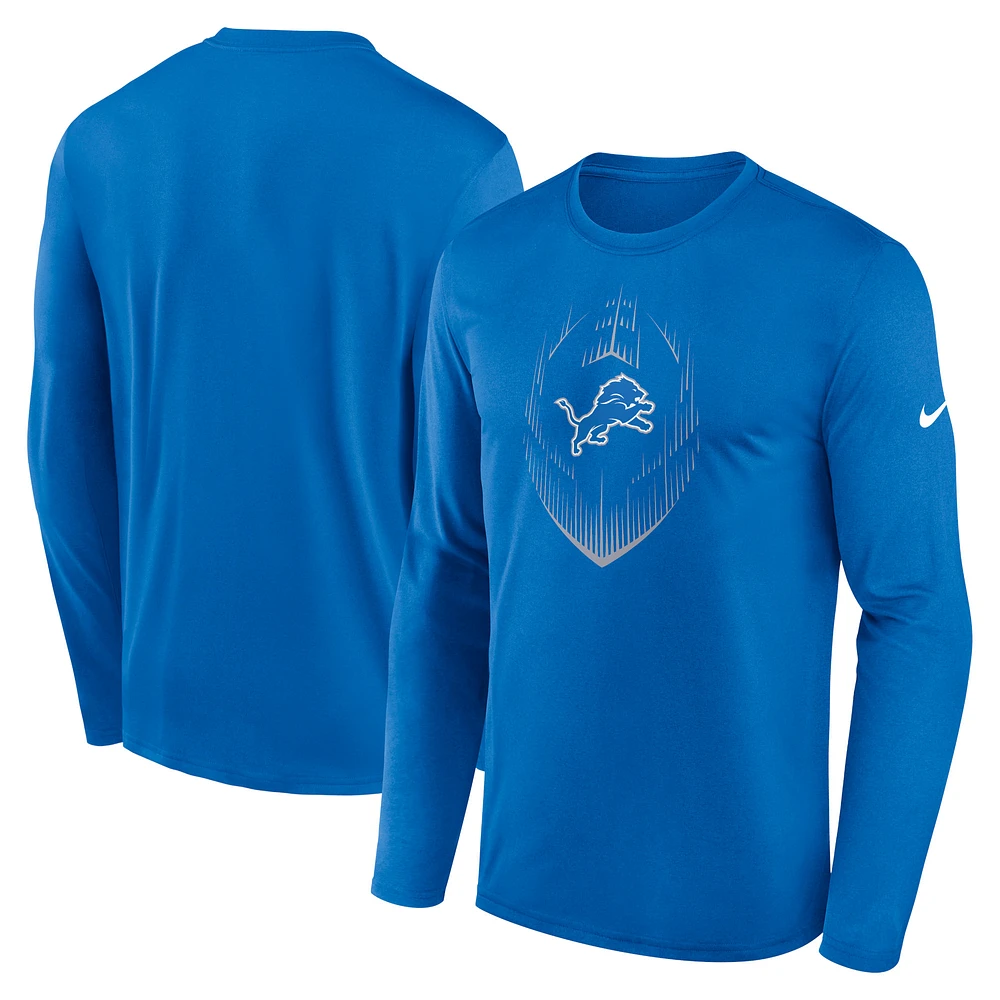 Men's Nike Detroit Lions Legend Icon Long Sleeve T-Shirt