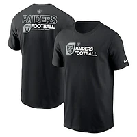 Men's Nike Black Las Vegas Raiders Outline T-Shirt