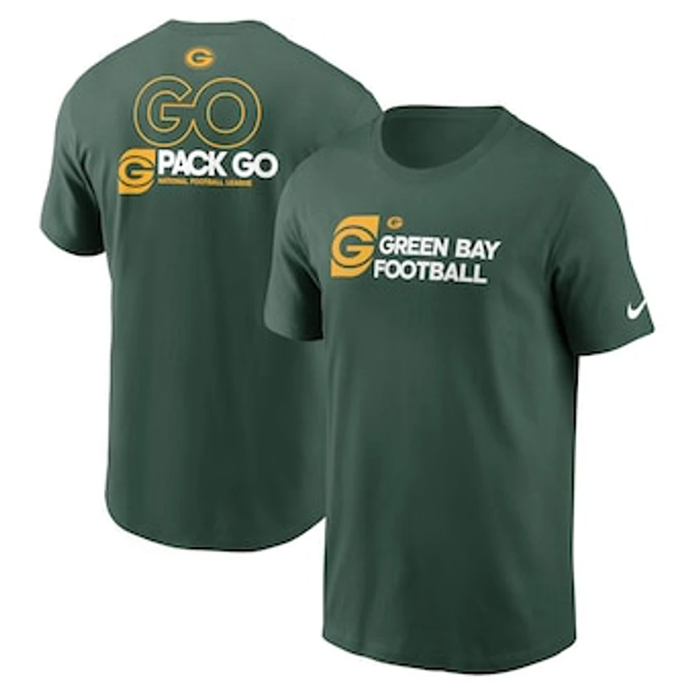 Men's Nike Green Bay Packers Outline T-Shirt