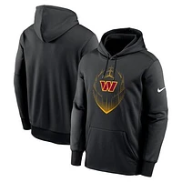 Men's Nike Black Washington Commanders Icon Performance Pullover Hoodie