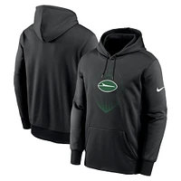 Men's Nike Black New York Jets Icon Performance Pullover Hoodie