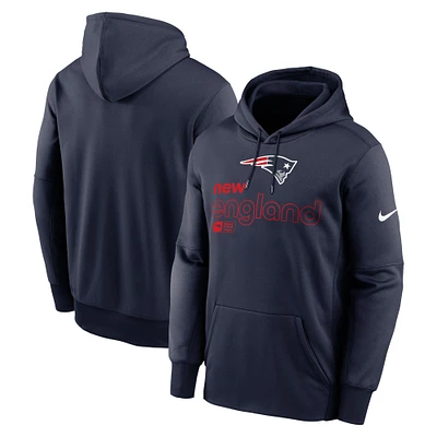 Men's Nike Navy New England Patriots Performance Pullover Hoodie