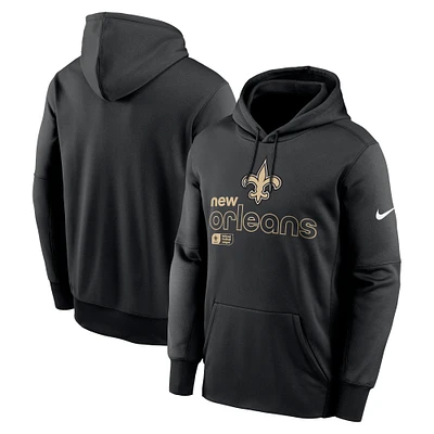 Men's Nike Black New Orleans Saints Performance Pullover Hoodie