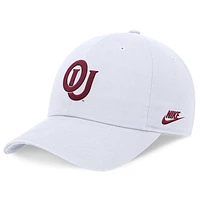 Men's Nike White Oklahoma Sooners Legacy Club Performance Adjustable Hat