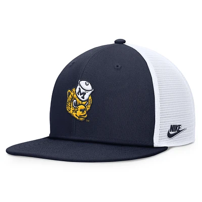 Men's Nike Navy/White Michigan Wolverines Legacy Pro Snapback Hat