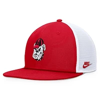 Men's Nike Red/White Georgia Bulldogs Legacy Pro Snapback Hat