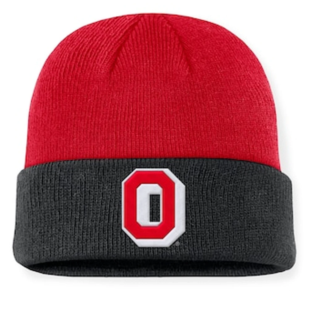 Men's Nike Scarlet/Black Ohio State Buckeyes Legacy Terra Cuffed Knit Hat