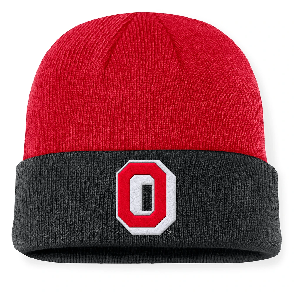 Men's Nike Scarlet/Black Ohio State Buckeyes Legacy Terra Cuffed Knit Hat