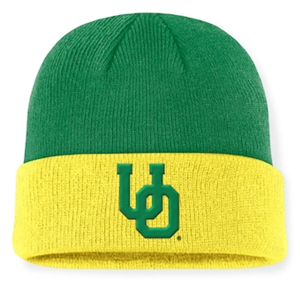 Men's Nike Green/Yellow Oregon Ducks Legacy Terra Cuffed Knit Hat