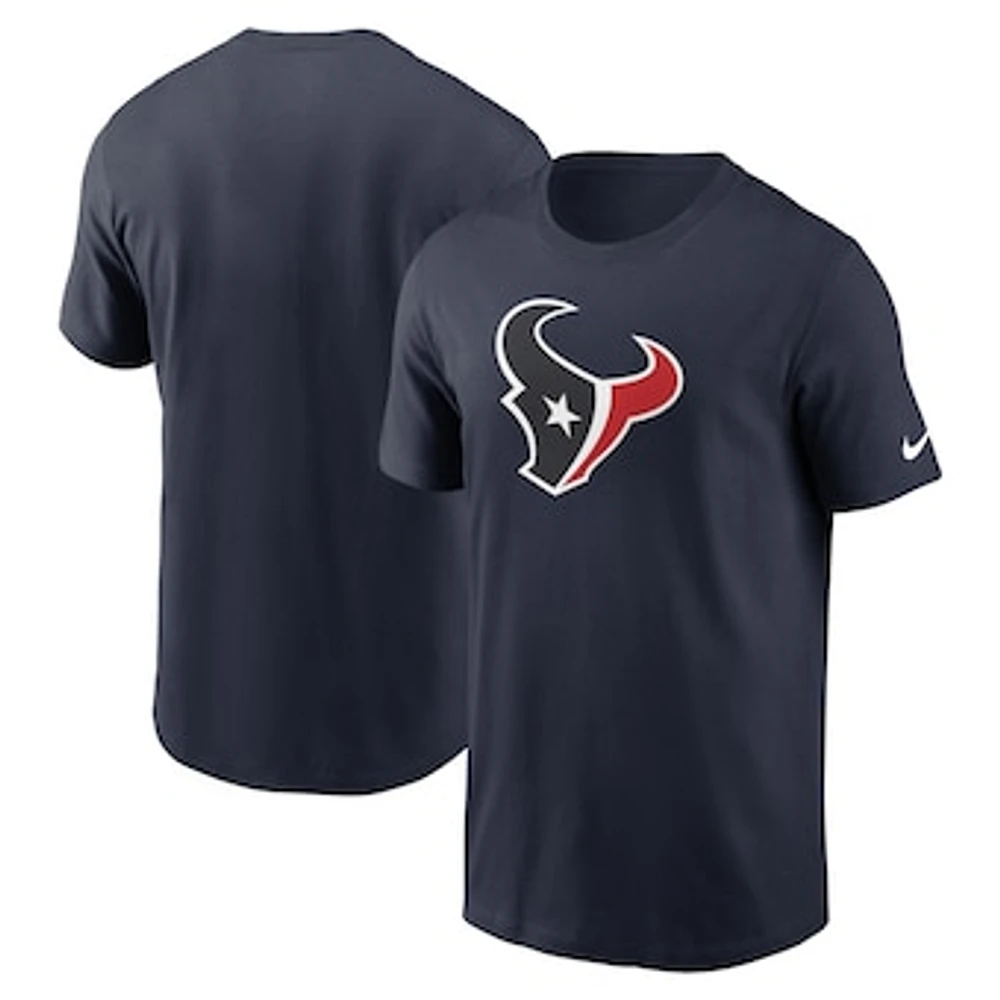 Men's Nike Navy Houston Texans Rewind Logo Essential T-Shirt