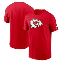 Men's Nike Red Kansas City Chiefs Rewind Logo Essential T-Shirt