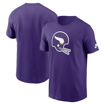 Men's Nike Purple Minnesota Vikings Rewind Logo Essential T-Shirt