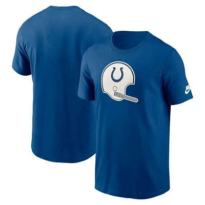 Men's Nike Royal Indianapolis Colts Rewind Logo Essential T-Shirt