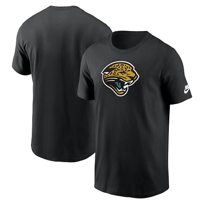 Men's Nike Black Jacksonville Jaguars Rewind Logo Essential T-Shirt