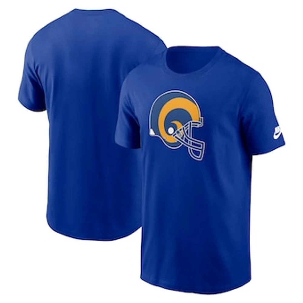 Men's Nike Royal Los Angeles Rams Rewind Logo Essential T-Shirt