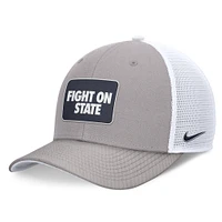 Men's Nike Gray/White Penn State Nittany Lions Local Rise Trucker Adjustable Hat