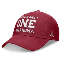 Men's Jordan Brand Crimson Oklahoma Sooners Local Rise Adjustable Hat