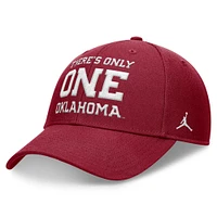 Men's Jordan Brand Crimson Oklahoma Sooners Local Rise Adjustable Hat