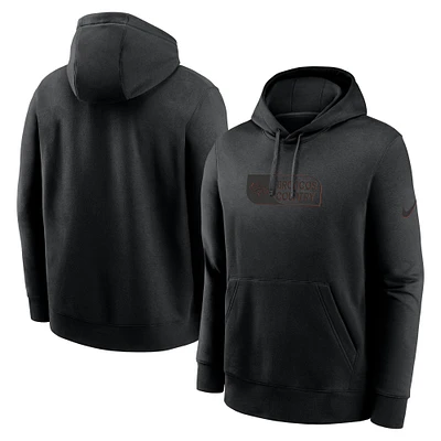 Men's Nike Black Denver Broncos Edge Pack French Terry Club Pullover Hoodie