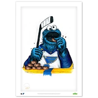 Cookie Monster St. Louis Blues 24" x 36" Sesame Street Limited Edition Fine Art Print