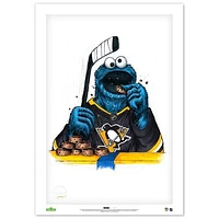 Cookie Monster Pittsburgh Penguins 24" x 36" Sesame Street Limited Edition Fine Art Print