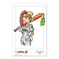 San Diego Padres 11" x 17" Lola Bunny Looney Tunes Poster Print