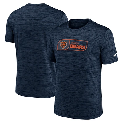 Men's Nike Navy Chicago Bears Big & Tall Velocity Jock Tag Performance T-Shirt